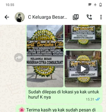 Pengiriman Papan Bunga Duka Kemadu Lor Kutoarjo