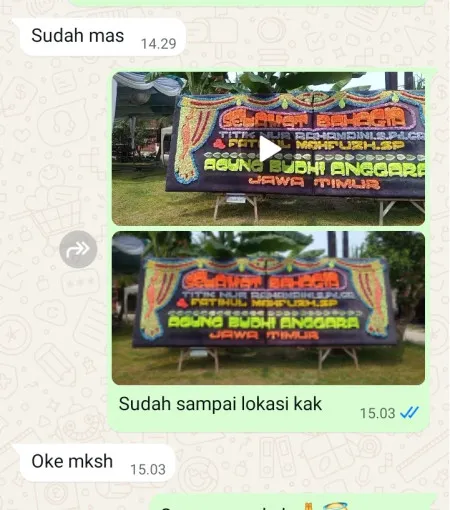 Pengiriman Papan Bunga Kemadu Lor Kutoarjo